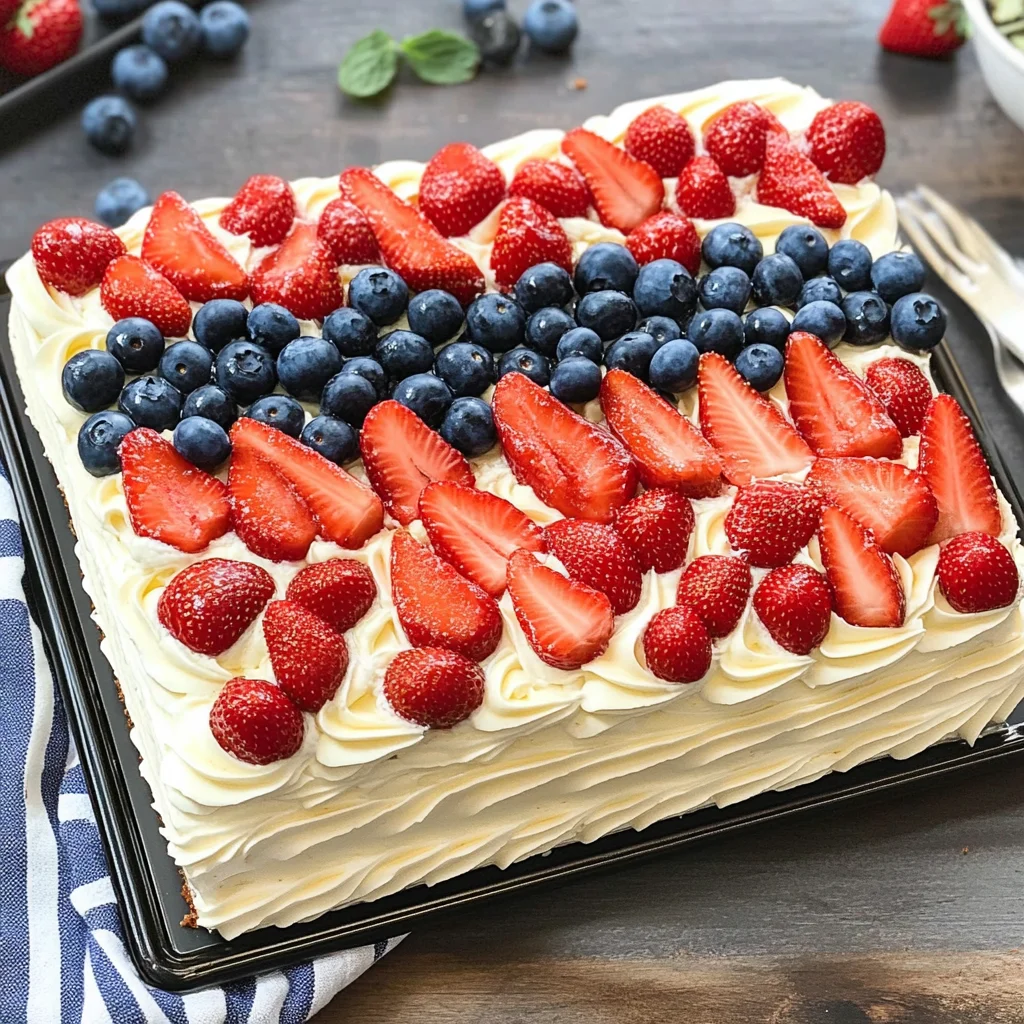 American Flag Cake