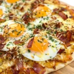 Bacon, Egg & Cheese Breakfast Pizzas