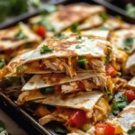 Chicken Sheet Pan Quesadilla