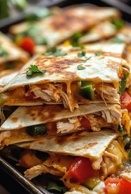 Chicken Sheet Pan Quesadilla
