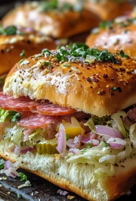 Chopped Italian Sliders