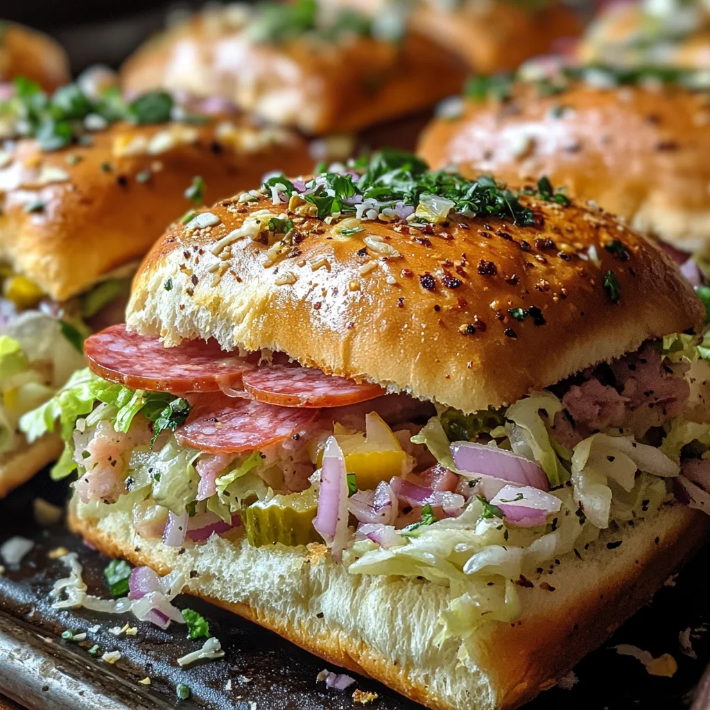 Chopped Italian Sliders