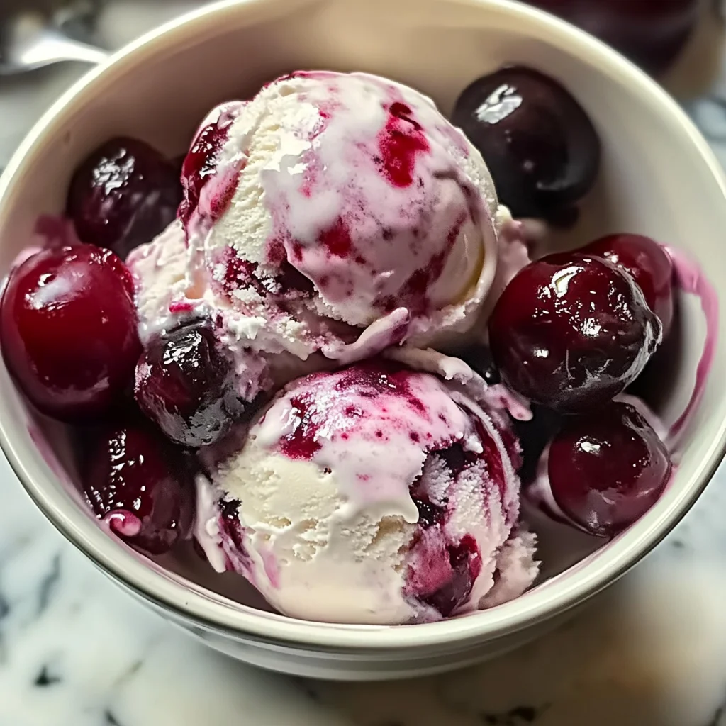 Fresh Cherry Ice Cream