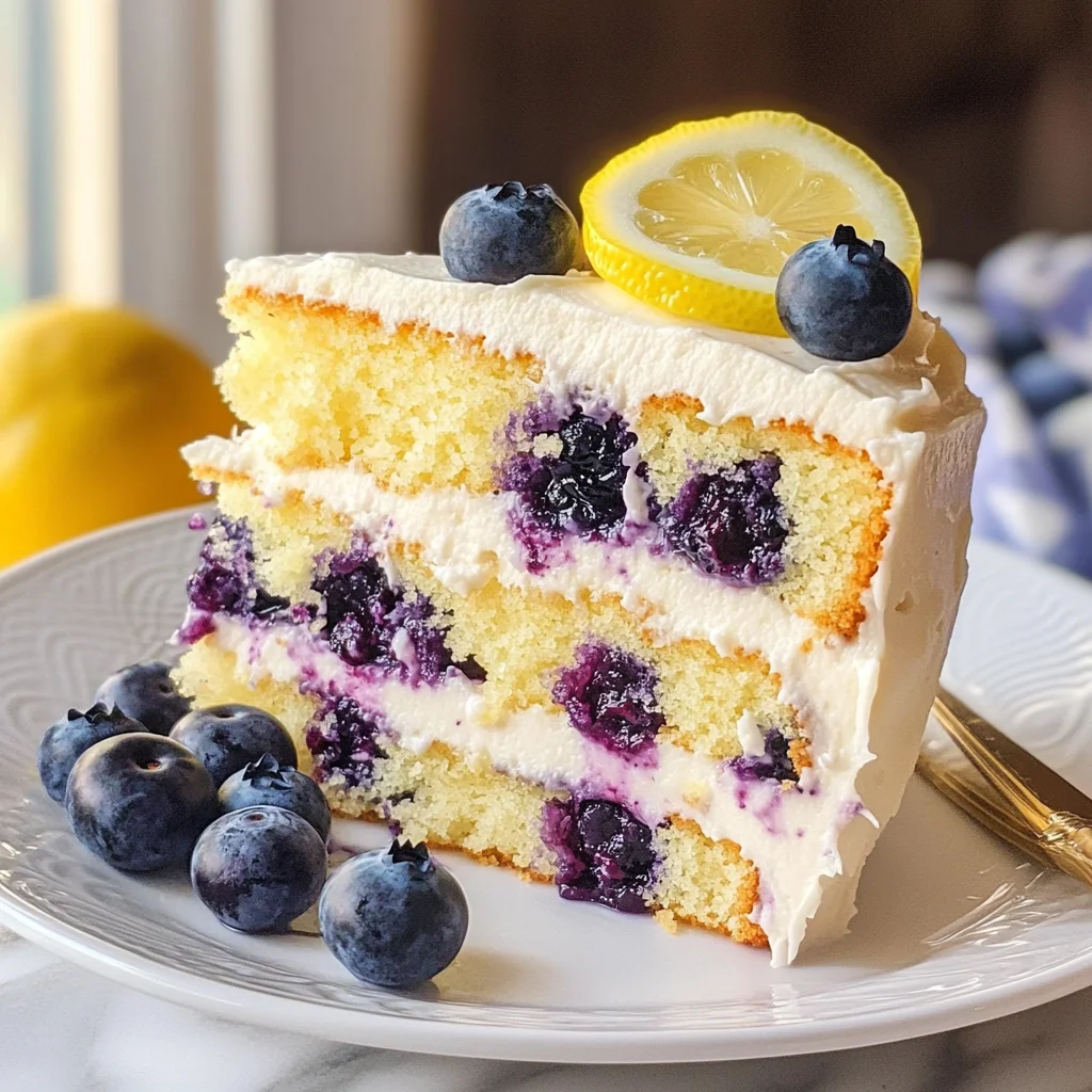 Lemon Blueberry Buttermilk Cake Recipe