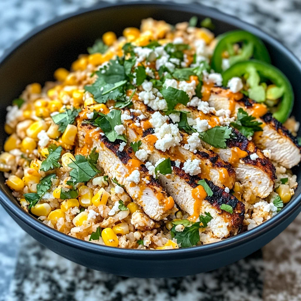 Mexican Street Corn Chicken Bowls