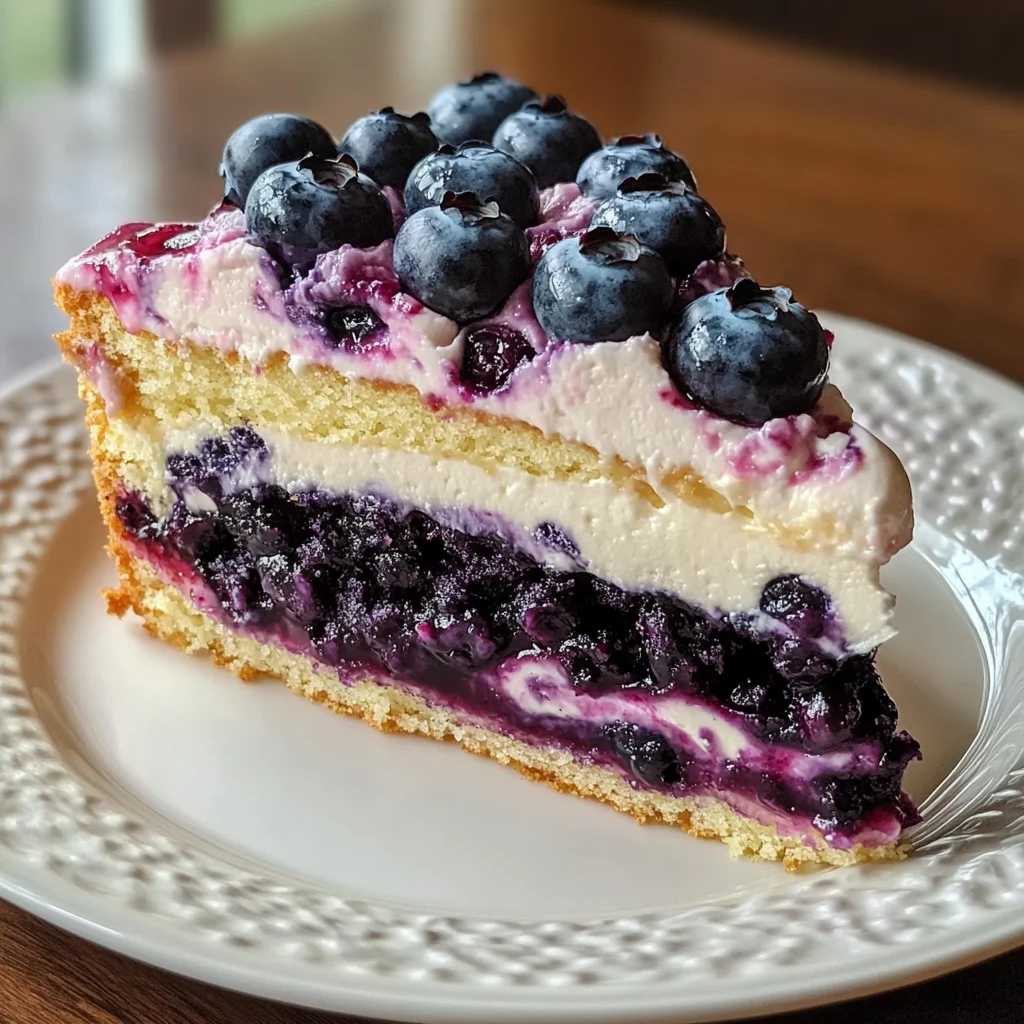 Nova Scotia Blueberry Cream Cake