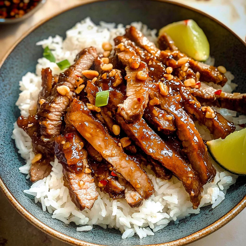 Sticky Honey Garlic Pork