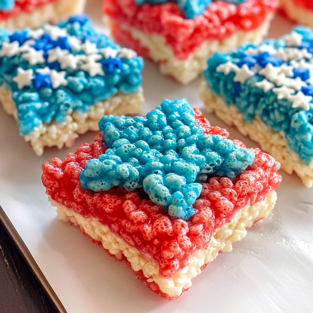 4th of July Rice Krispie Treats