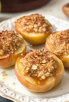 Air Fryer Baked Apples with Oats