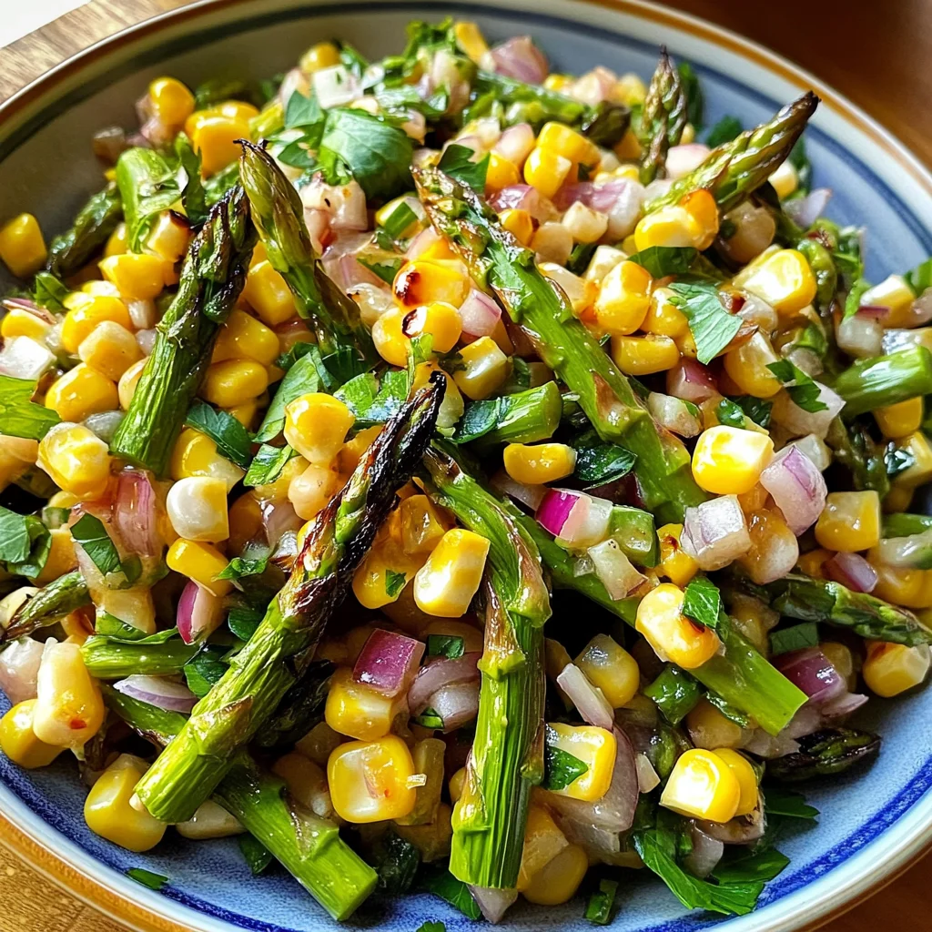 BEST Summer Asparagus & Corn Salad