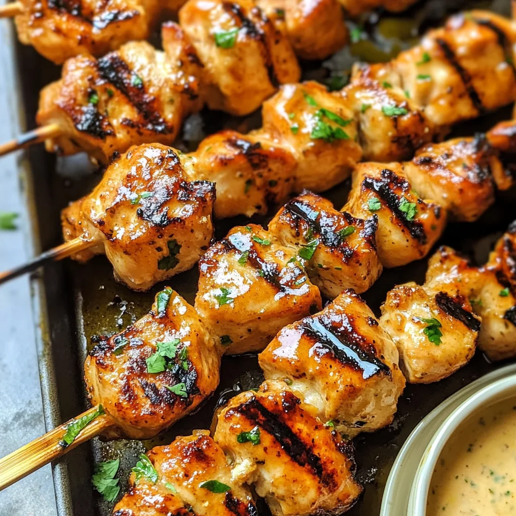 Bang Bang Chicken Skewers
