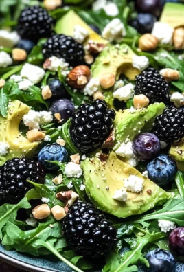 Blackberry, Avocado and Arugula Salad