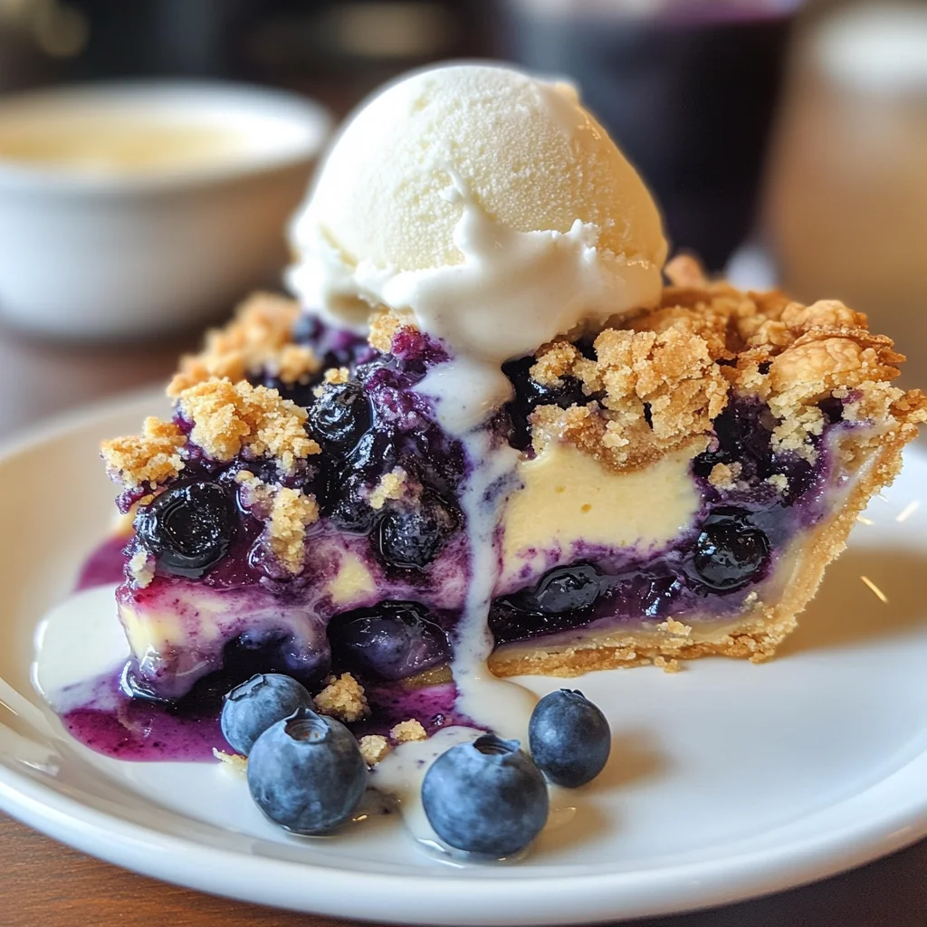 Blueberry Custard Pie