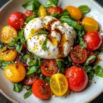 Burrata Salad with Cherry Tomatoes & Basil
