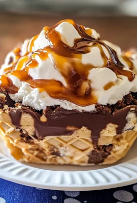 Chocolate Fudge Caramel Ice Cream Dessert