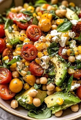 Corn, Tomato, and Avocado Chickpea Salad