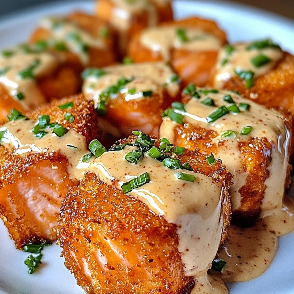 Crispy Bang Bang Salmon Bites