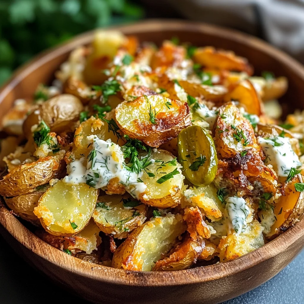 Crispy Smashed Potato Salad