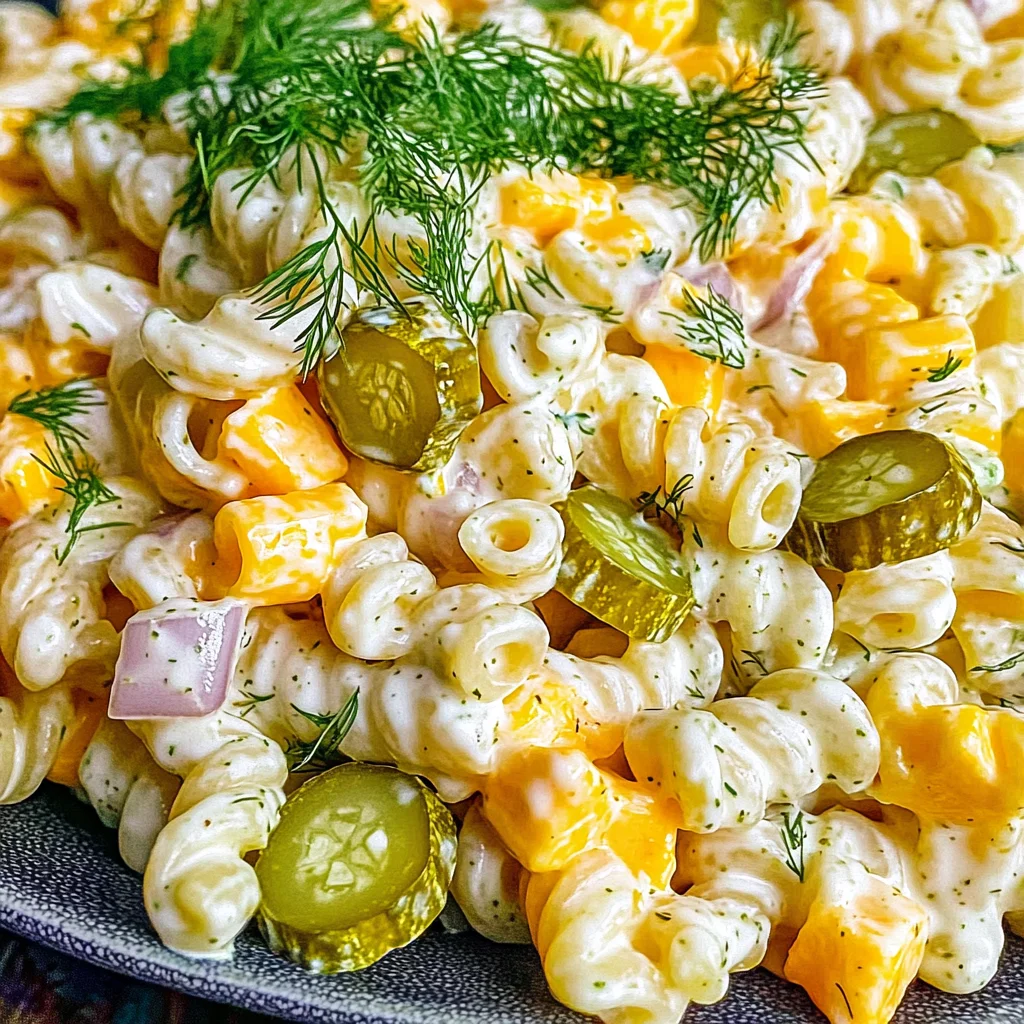 Dill Pickle Pasta Salad