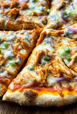 Four Cheese Buffalo Chicken Pizza