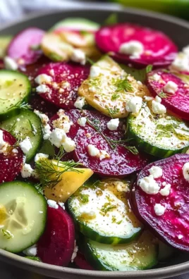 Fresh Beet and Cucumber Salad