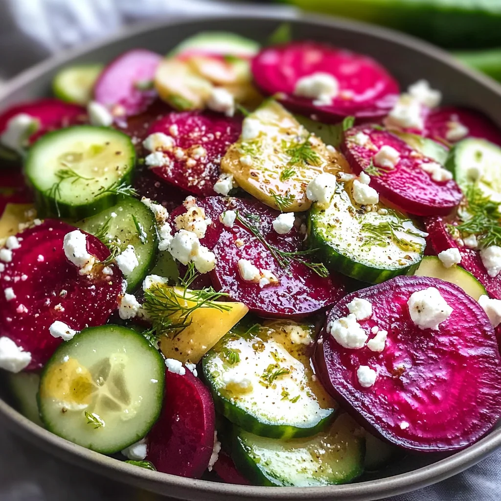 Fresh Beet and Cucumber Salad