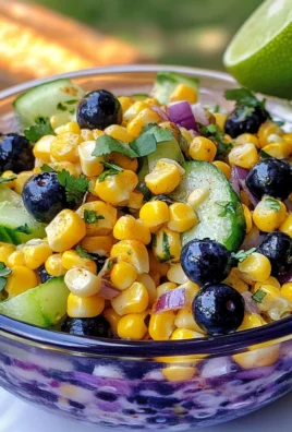 Fresh Corn & Blueberry Salad with Cumin-Lime Dressing