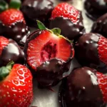 Frozen Chocolate Covered Strawberry Bites