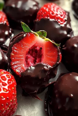 Frozen Chocolate Covered Strawberry Bites