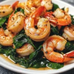 Garlic Butter Shrimp with Spinach