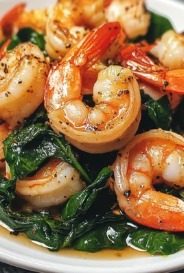 Garlic Butter Shrimp with Spinach