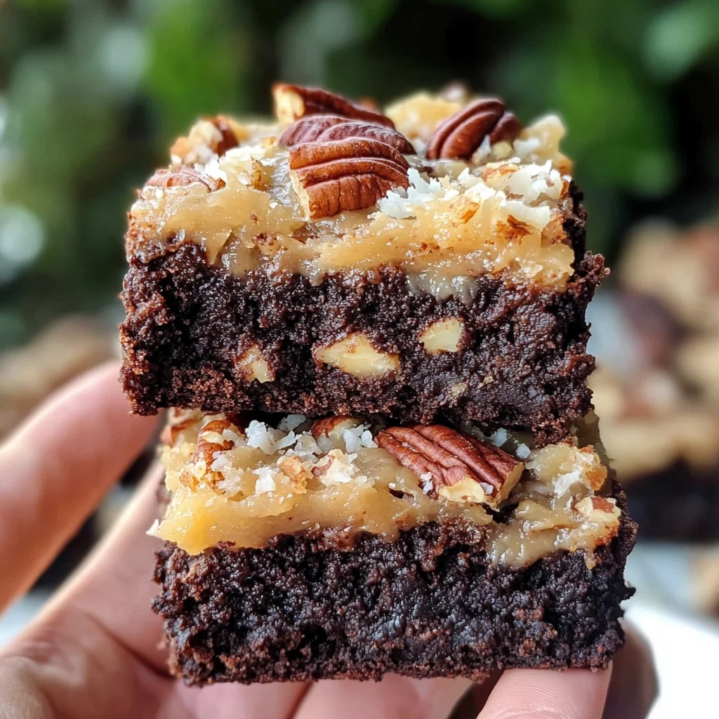 German Chocolate Brownies