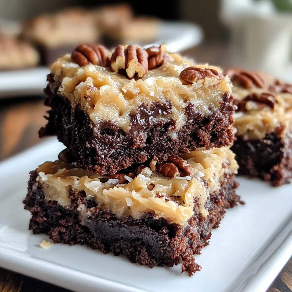 German Chocolate Brownies