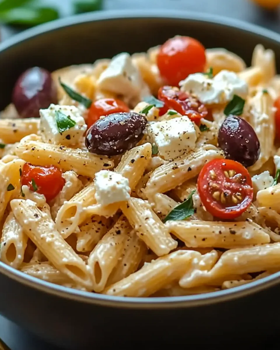 Greek Pasta with Feta and Olives (25-Minutes)