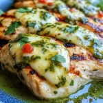 Grilled Salsa Verde Pepper Jack Chicken