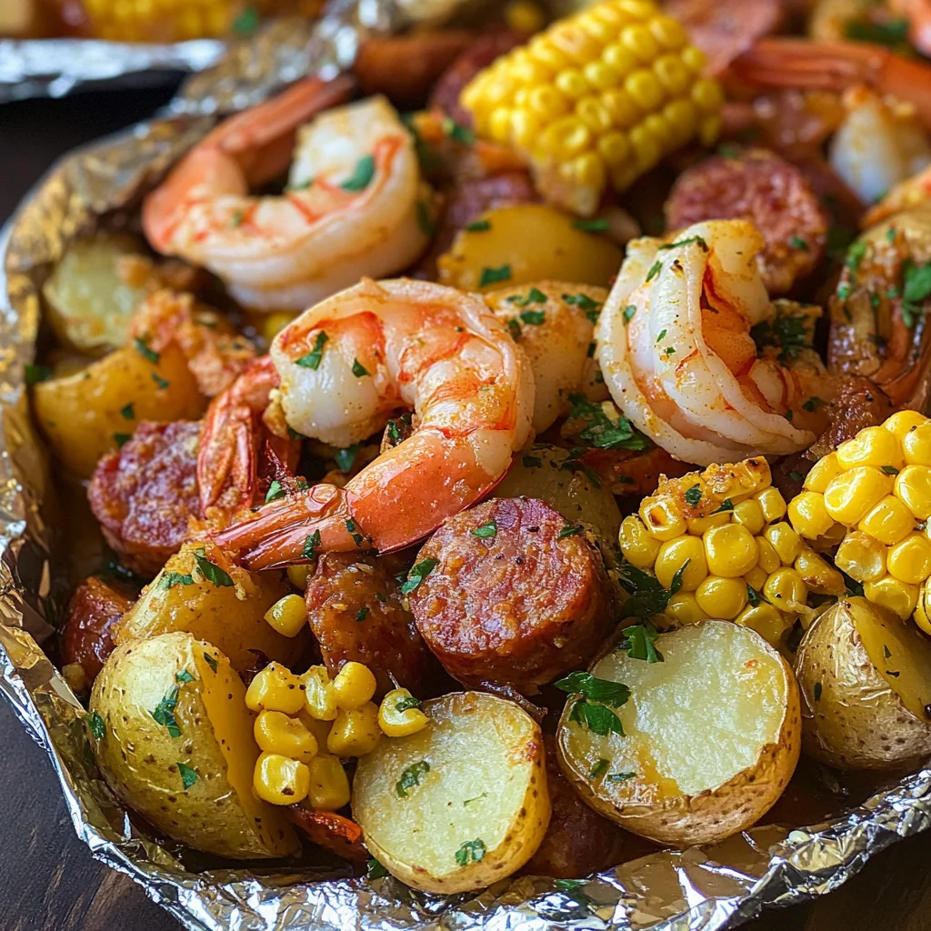 Grilled Shrimp Boil Packets