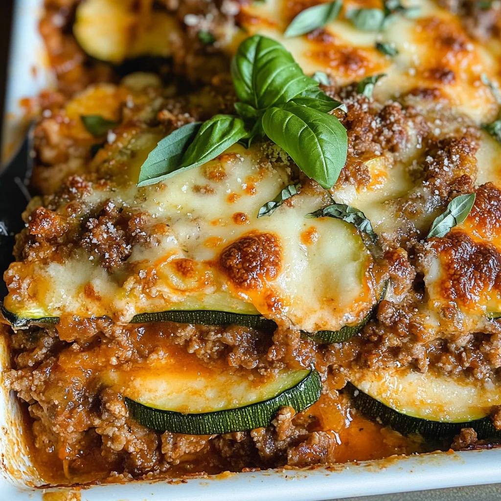 Ground Beef Zucchini Casserole