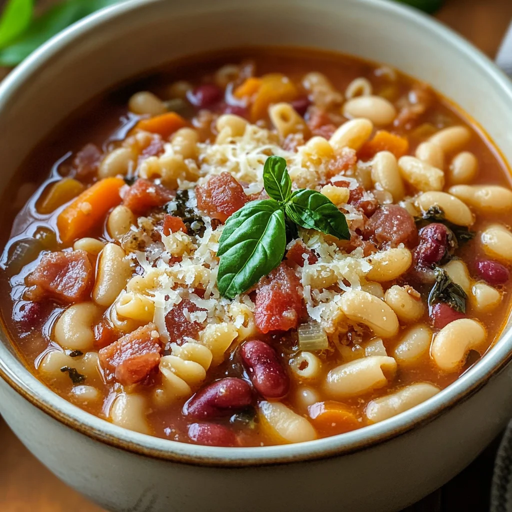 Hearty Italian 16-Bean Soup with Pancetta & Pasta