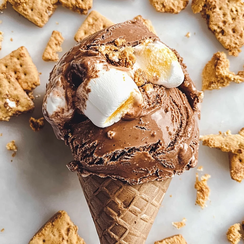 Homemade S'mores Ice Cream (No Churn)