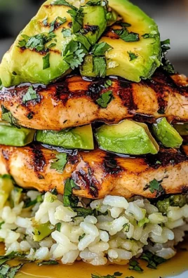 Honey Lime Chicken u0026amp; Avocado Rice Stack