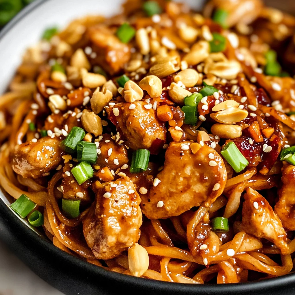 Kung Pao Chicken Noodles