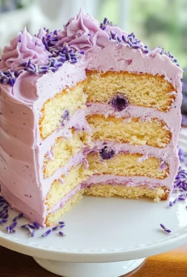 Lavender Cake Recipe with Lavender Buttercream Frosting