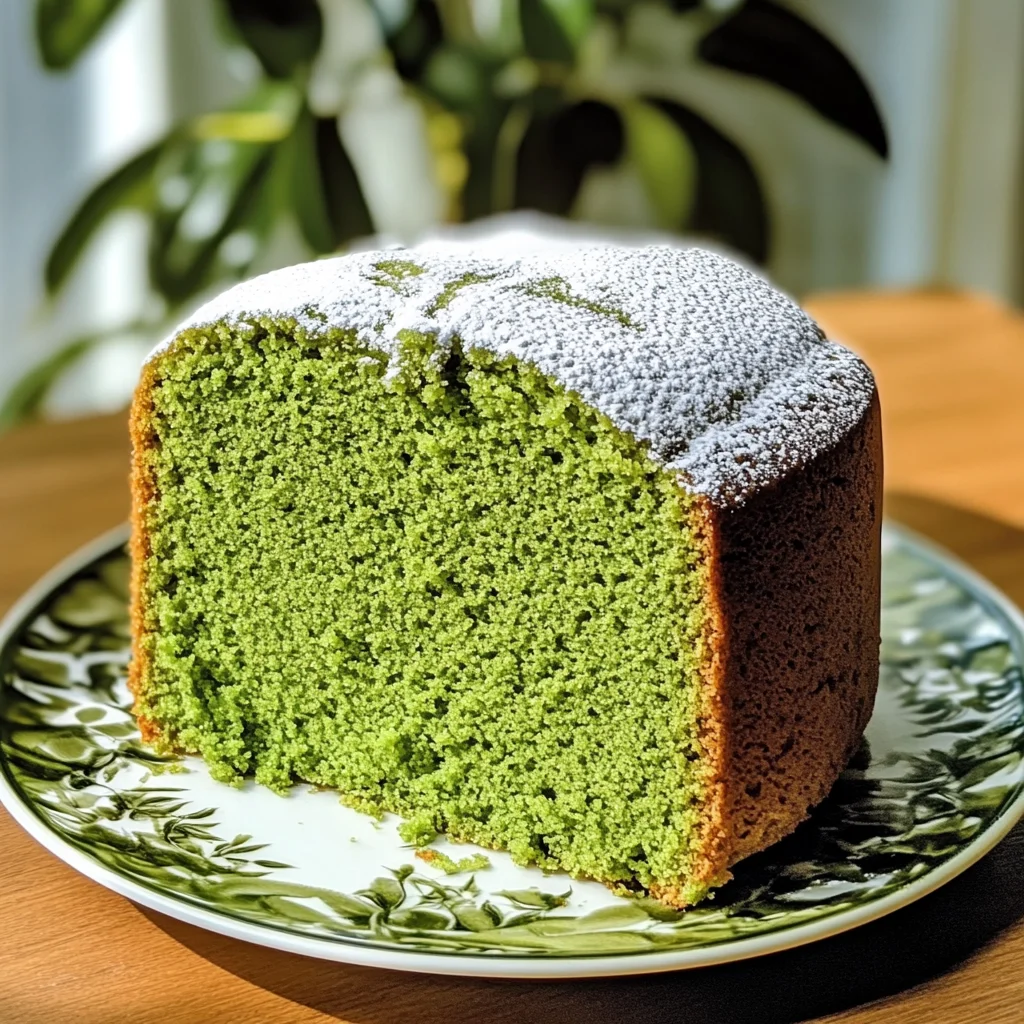Matcha Pound Cake Recipe