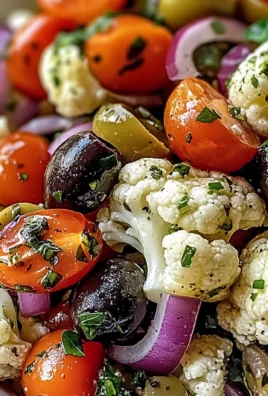 Mediterranean Marinated Cauliflower Salad