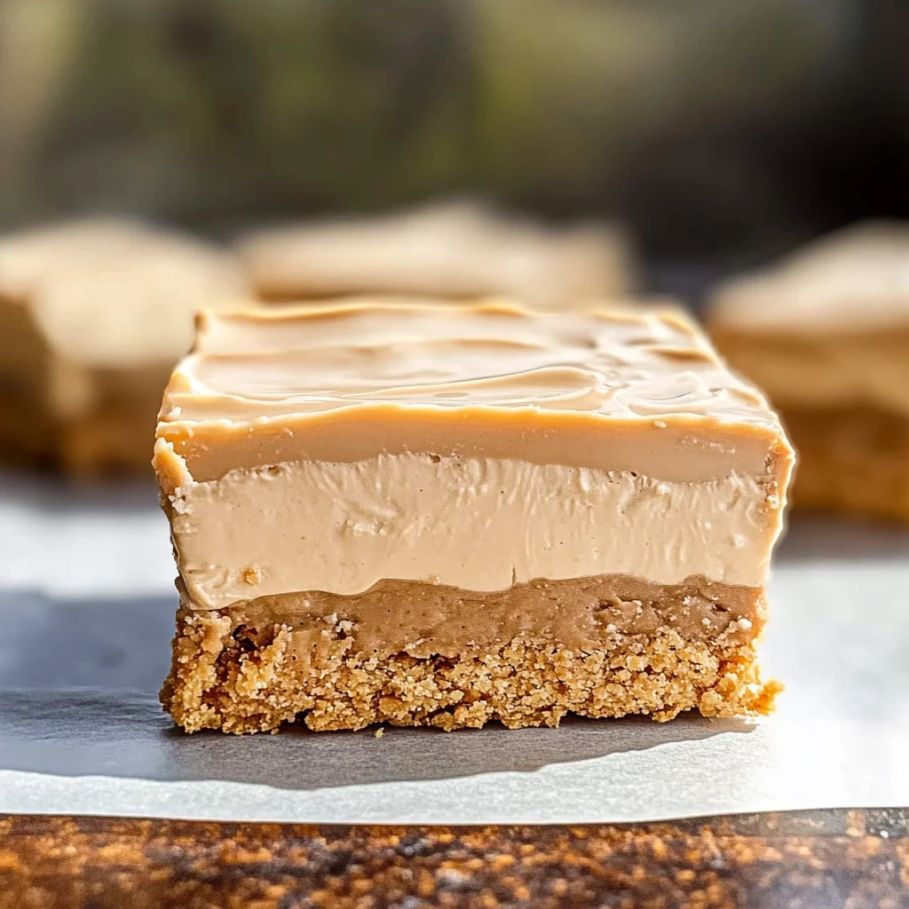No-Bake Double Peanut Butter Bars Recipe