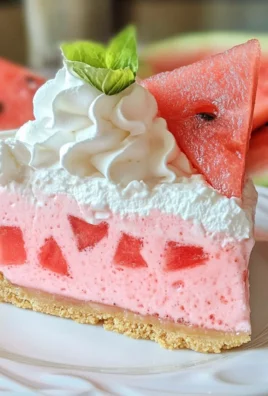 No-Bake Watermelon Jello Pie