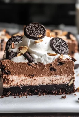 No Bake Chocolate Mousse Bars