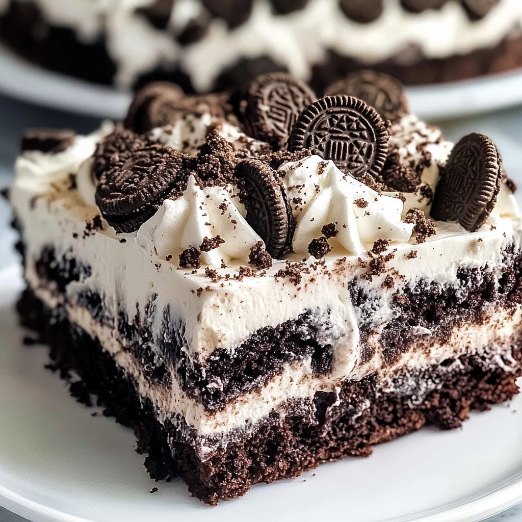 Oreo Poke Cake