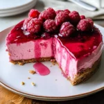 Raspberry Cheesecake with Raspberry Sauce