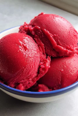 Raspberry Sorbet With Honey